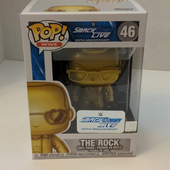 Funko | Toys | Funko Pop The Rock 46 2th Anniversary Wwe | Poshmark